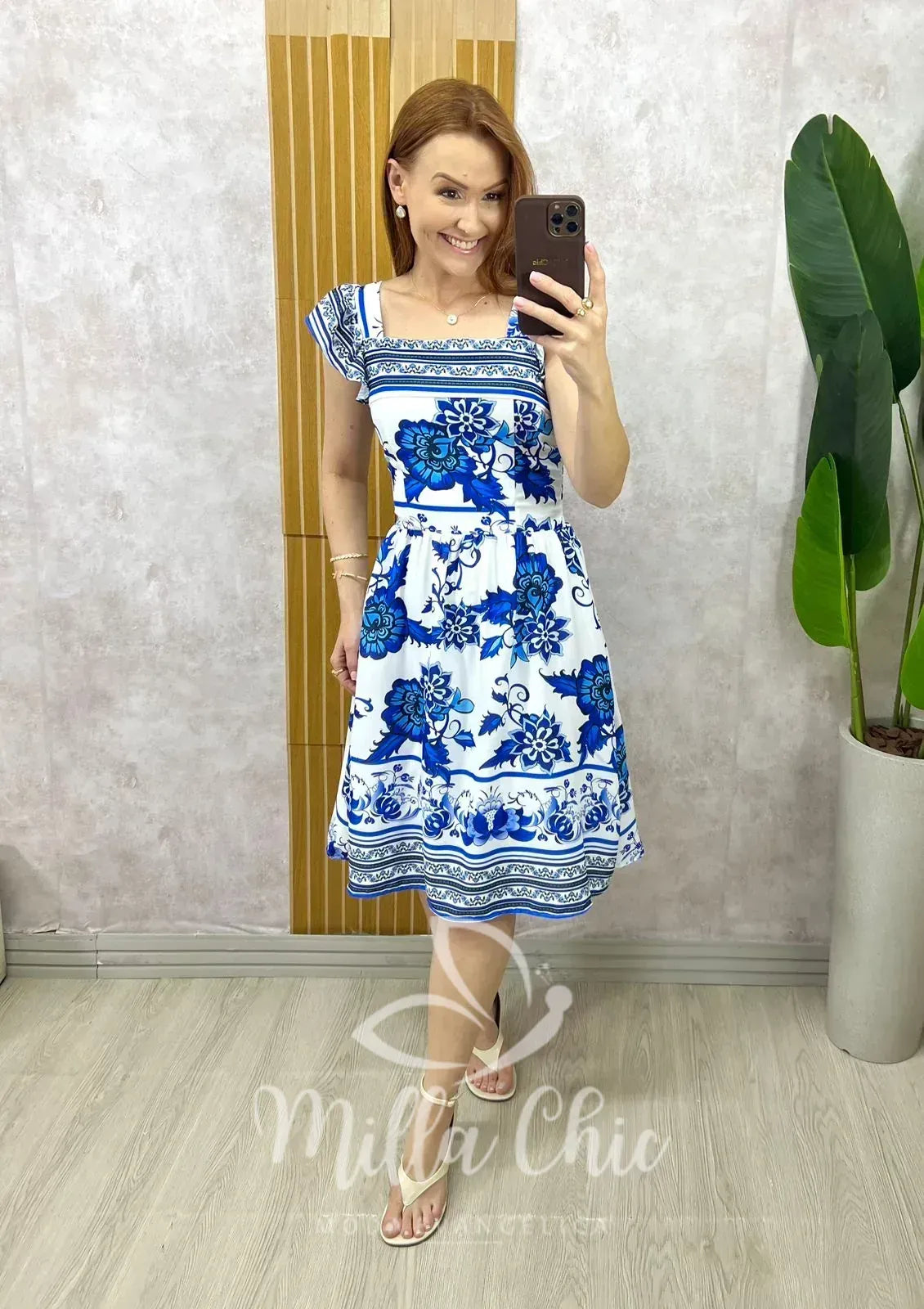 Vestido Nina Estampa Azulejo