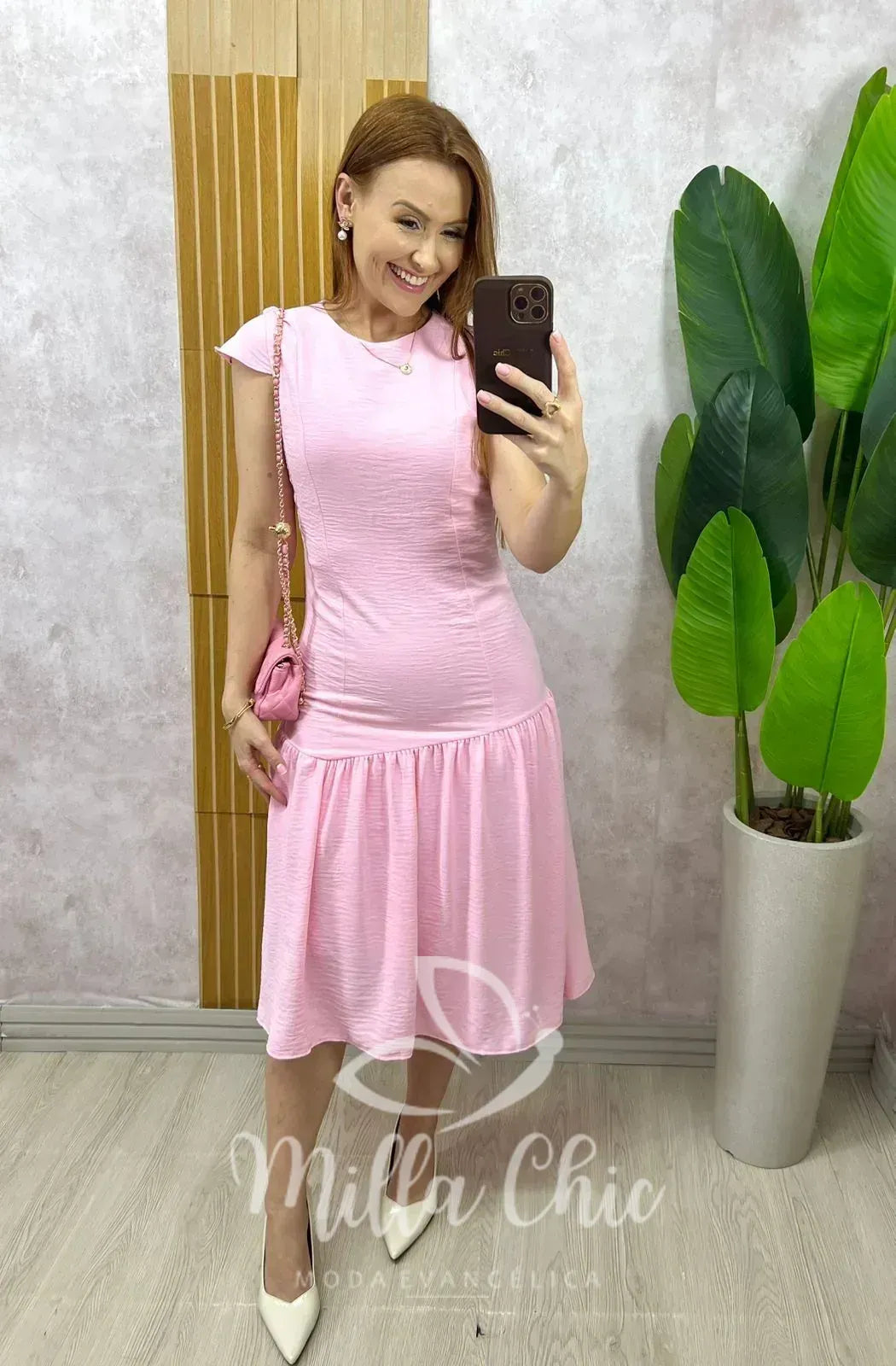 Vestido Tânia – Rosa